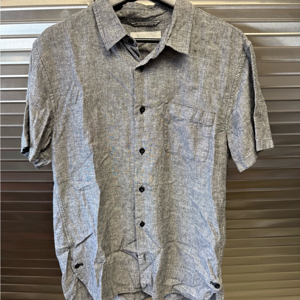Outerknown Gray Casual Button Down Shirt